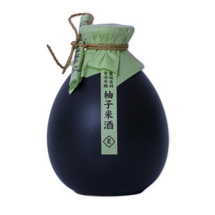 山村风物 柚子米酒500ml 客家米酒 手工糯米酒 低度甜果酒