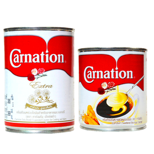 泰国进口烘焙原料 套装组合 三花炼乳+淡奶Carnation泰式奶茶糕点