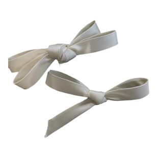 cheli 丘林手作真丝珍珠发夹蝴蝶结发饰结婚领证影楼拍照写真配饰