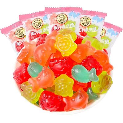 徐福记橡皮糖萌趣动物卡通形糖果