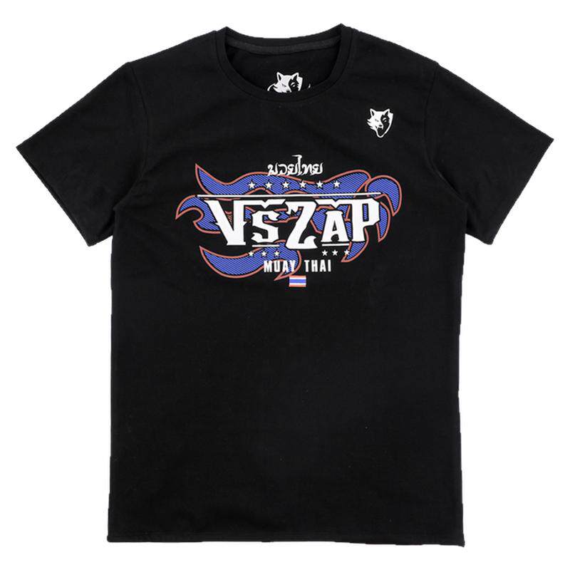 VSZAP搏击泰拳击服纯棉弹力运动健身UFC短袖T恤男女MMA格斗衣训练