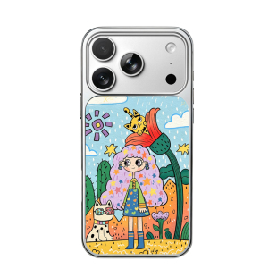 【奇妙少女】 LANWK适用苹果17/16/15/13/12promax好看可爱女情侣手机壳iPhone14华为小米18pro高级保护套