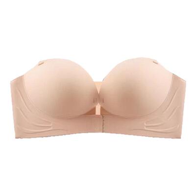 都市丽人无肩带内衣小胸聚拢显大