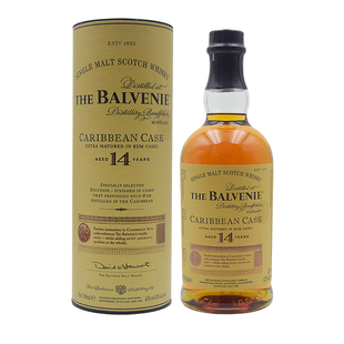 苏格兰进口 14年加勒比桶单一麦芽威士忌700ml43% Balvenie百富