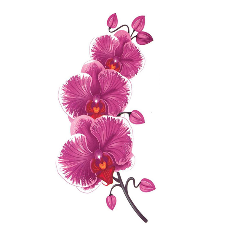 桃花持久仿真手臂脚踝纹身贴防水