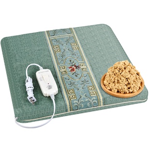 电加热艾绒坐垫加热垫办公室女艾草小电热毯发热坐垫艾灸座椅暖垫