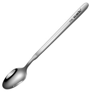 316L不锈钢长柄搅拌勺小汤匙调料加长咖啡勺子创意冰勺甜品蜂蜜勺