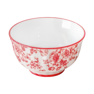 米饭碗家用2026新款高颜值吃饭碗新骨瓷乔迁送礼碗具过年喜庆餐具