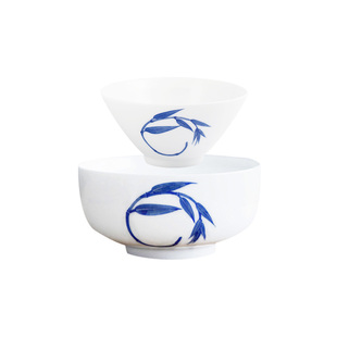 择学家景德镇陶瓷斗笠碗家用高级感景德镇陶瓷碗米饭碗餐具套装