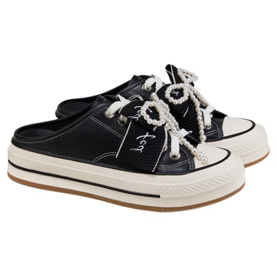 fed包头半拖夏季新款女鞋一脚蹬懒人板鞋厚底拖鞋女款S0505-YA273