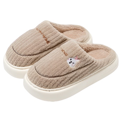 买一送一厚底棉拖鞋男女情侣冬季