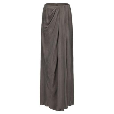 Elywood紫棕色叠褶半裙