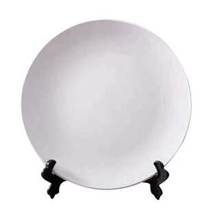 素坯盘素胚瓷盘diy彩绘白坯高白泥釉下彩素烧坯陶艺涂鸦画画盘子