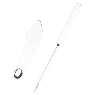 不锈钢双头粉底铲刮刀粉底液铲刮板多功能上妆神器调色棒工具化妆