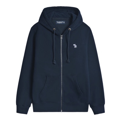 现货美国连帽卫衣加绒开衫外套