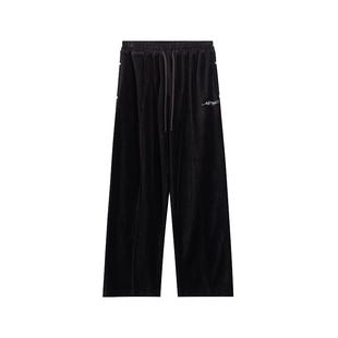 Ed Hardy埃德哈迪冬季新款经典烫钻logo休闲直筒女士长裤