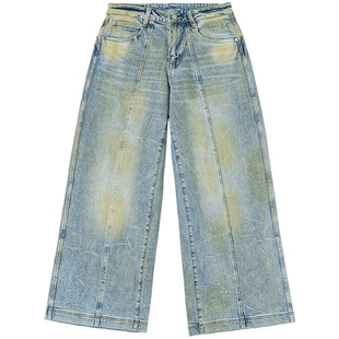 Lee IndiGO × ANGEL CHEN联名商场款25冬新低腰阔腿女牛仔裤