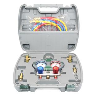 鸿森 家用空调R410A/R32空调双表组加氟冲氟加液表冷媒雪种压力表