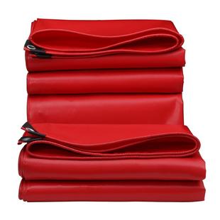 雨布加厚防雨布防水布防晒防水遮挡布篷布油布红色帐篷布帆布棚布