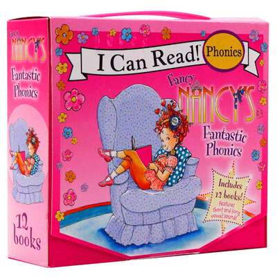 Fancy Nancy's Fantastic Phonics I Can Read 英文原版绘本 漂亮的南希自然拼读12册盒装  英文版英语启蒙童书儿童图书