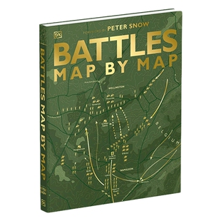 英文原版 Battles Map by Map 军事战役地图 古代世界战场到第二次世界大战战场收录 讲述历史著名战役故事 英文版 进口英语书籍