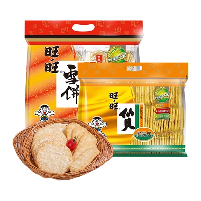 旺旺雪饼休闲膨化零食400g×2袋