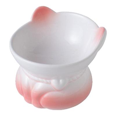 新款渐变陶瓷猫碗240ml