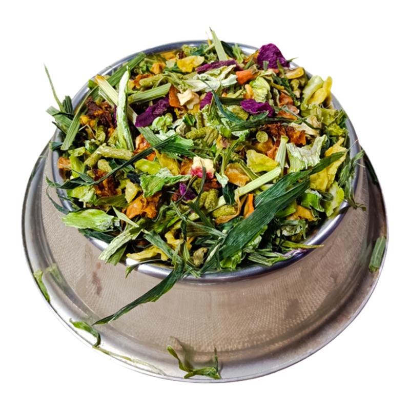 天然综合什锦果蔬菜干龙猫兔子荷兰猪豚鼠磨牙零食花草粮食1000克