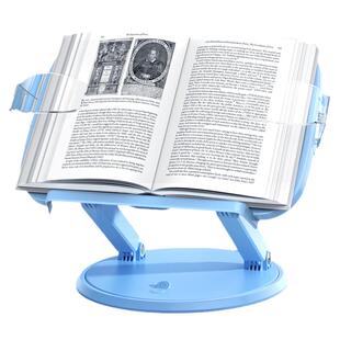 悟生可旋转双杆阅读架儿童多功能读书架看书支架可折叠桌面放书神器书夹固定器书本可升降平板iPad绘本支撑托
