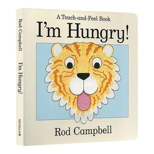 我好饿 I am Hungry 英文原版绘本 玩具操作翻翻书 Dear Zoo作家 Rod Campbell 幼儿英语启蒙认知 纸板触摸书 正版进口图画故事