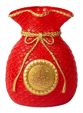 【寓意】黄金干福袋摆设件麦穗