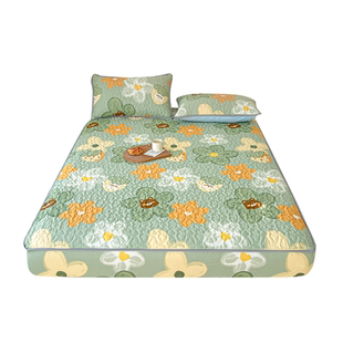 床笠纯棉加厚100全棉夹棉床垫保护罩全包床罩2025新款床单床套罩