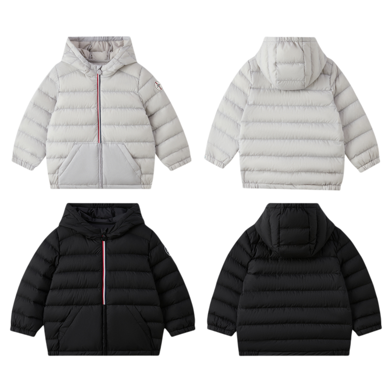 tartineetchocolat法国巧克力童装25冬季新款男童连帽鹅绒羽绒服