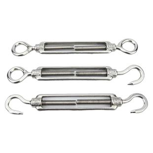 304不锈钢花篮螺丝钢丝绳索拉紧收紧器调节花兰螺栓紧绳器紧线器