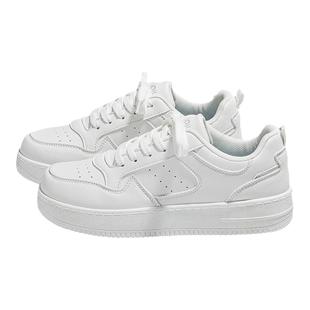 环球小白鞋女2025新款秋冬配裙子鞋子ins潮百搭小众厚底休闲板鞋