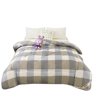 加厚春秋驼毛被驼绒被保暖冬被芯双人春秋被单人大学生冬天棉被子