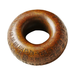 荣宝斋仿古青铜器新莽环权摆件简约现代书房多功能便携桌面摆件精品铜器礼品