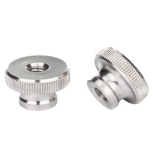 不锈钢高头手拧螺母大平头滚花台阶手扭螺丝帽盲孔通孔M3M4M5M6M8