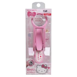 日本KAI贝印指甲剪刀放大镜单个装米奇米妮Kitty婴儿童宝宝指甲钳