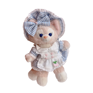 新款玲娜贝儿挂件着替LinaBell钥匙扣冰箱贴衣服蓝色条纹连衣裙