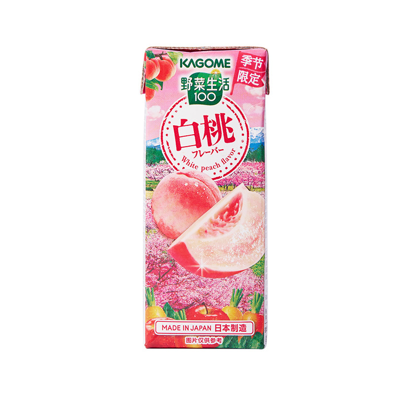 kagome可果美季节款白桃风味