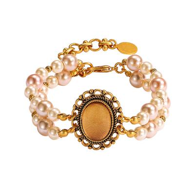 josephwarner珍珠铜合金手链