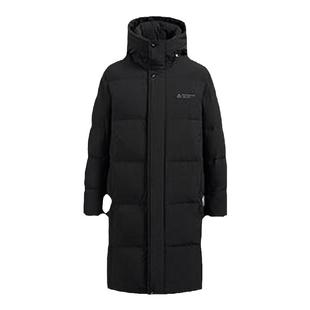 雪中飞羽绒服女中长款2025冬新款时尚简约加厚保暖宽松大红色外套