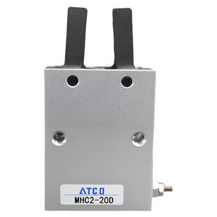 气动手指气缸MHCA2/MHC2-6/10/16/20S/25D/32D支点型气爪夹爪小型