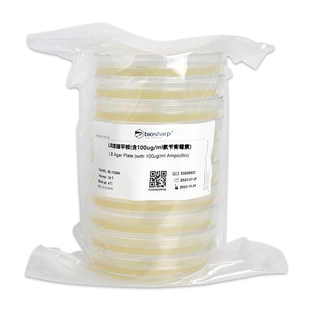 BIOSHARP LIFE SCIENCES 白鲨 BL1338A LB琼脂平板(含100ug/ml氨苄青霉素) 10个/包
