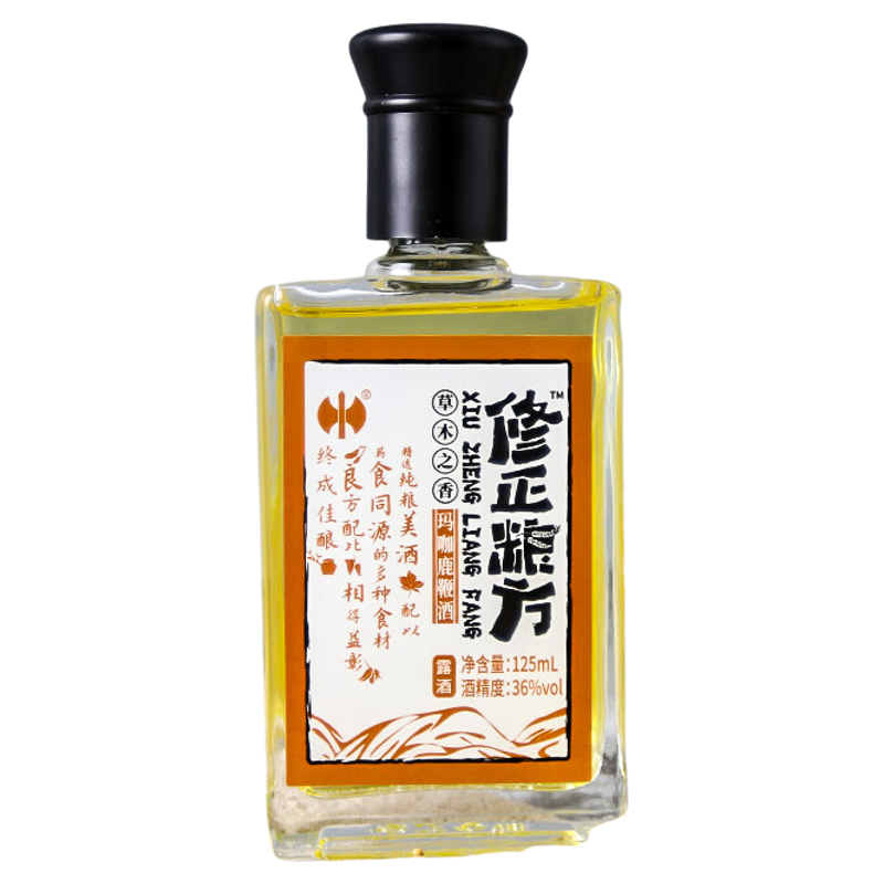 修正集团修正露酒配制酒 【单支】玛咖鹿鞭酒125ml