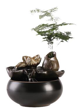 中小型客厅摆件陶瓷循环水装饰