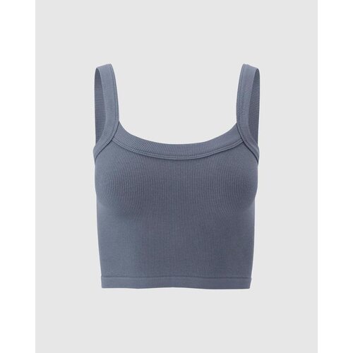 Y 65298 Elastic Ribbed Tank Top 吊带背心上衣 欧美跨境