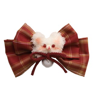 过年发卡大红色蝴蝶结发夹网红2022年新款原创新年发饰lolita头饰