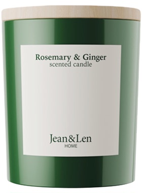 Jean&Len家居香薰蜡烛迷迭香生姜木质留香车载香薰195g
